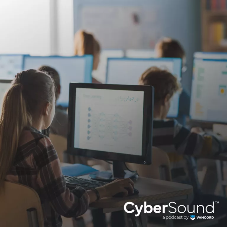 CyberSound ep79 Mandated Cybersecurity ﻿Education in K-12 ﻿Schools cover